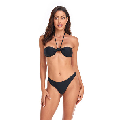 Onyx Lace-Up Swimsuit