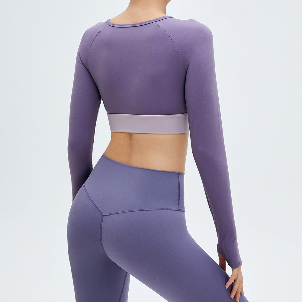 Running Sports Top Corset With Chest Pad Fake Two Pieces