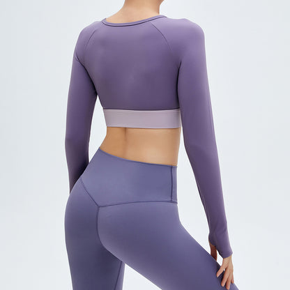 Running Sports Top Corset With Chest Pad Fake Two Pieces